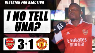 ARSENAL 3-1 MANCHESTER UNITED ( Godfrey - NIGERIAN FAN REACTION) - PREMIER LEAGUE HIGHLIGHTS 2023-24