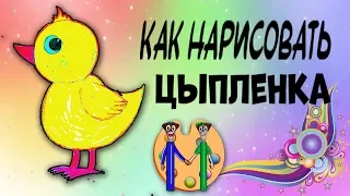 Как нарисовать цыпленка карандашом. Онлайн-школа рисования "Малевашки"