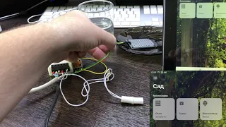 HomeKit Sonoff mini + sensors (датчик протечки + датчик касания)