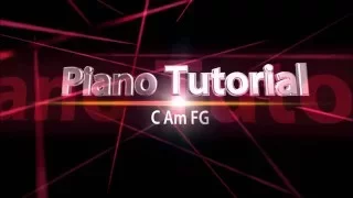 Piano Tutorial C Am F G/////100% speed and 50%