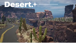 Speed Environment Level Design UE5 - Desert Timelapse