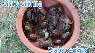 Crabs catching#Crabs cooking#my village Crabs#fish catching#my village show#crabs videos#village van