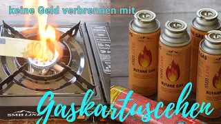 Lebensgefahr. Füllmengen je Gassorte. Gaskartuschen selbst füllen. Sparen beim Camping.