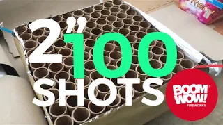 FIRING 2 inch 100 Shot Firework Cake