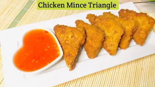 Chicken Mince Triangle |Chicken Bite Recipe | Kids Lunch Box Recipe by Home Casa Italy | Easy Snacks