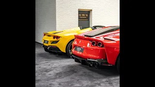 SOUNDCHECK Ferrari 812 Superfast (V12) versus Ferrari F8 Spider (V8) by AURUM International