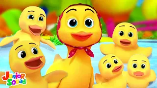 Five Little Ducks, Counting Song and Preschool Rhymes for Kids