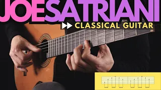 I played Joe Satriani's song on a classical guitar