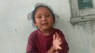 2 years old girl sing nepali national anthem.