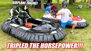 We Engine Swapped My Hovercraft and It's RIDICULOUSLY Awesome!!! "Can Blow Over at 60mph"