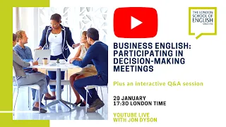 Business English: participating in decision-making meetings