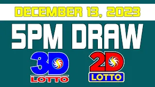 5PM Draw Lotto Draw Result Today Dec/December 13, 2023 [Swertres Ez2]