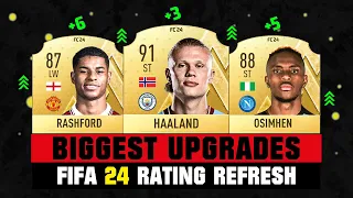 FIFA 24 | BIGGEST RATING UPGRADES (EA FC 24)! 💀😲 ft. Haaland, Rashford, Osimhen…