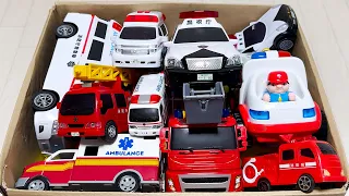 Ambulance mini car anime! A miniature ambulance car runs! Emergency vehicle driving on slope!