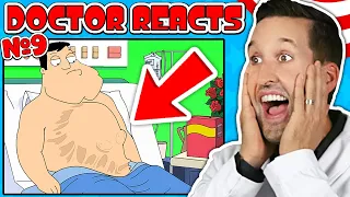 ER Doctor REACTS to Funniest American Dad Medical Scenes #9