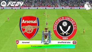 FC 24 | Arsenal vs Sheffield United - 2023/24 English  Premier League - PS5™ Gameplay
