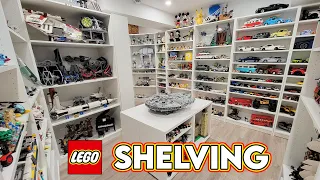 New EPIC LEGO Shelving DISPLAY! Room Rebuild Part 3