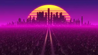 Space Synthcity Animated Background - FREE HD Screensaver