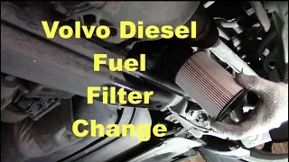 Volvo XC70 D4 Diesel fuel filter change.