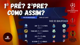 Como é Champions, Europa League e Conference no FIFA 22?