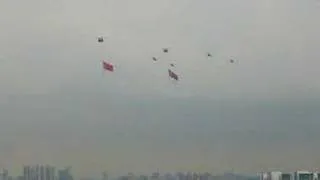 NDP 2007 flag fly past