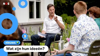 Jongeren praten met premier Rutte over de corona-regels