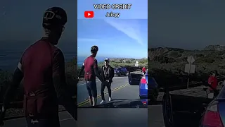 Road Rage Between Driver And Cyclists