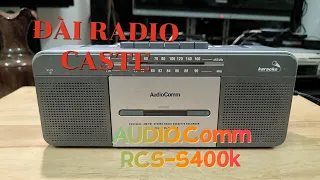 Đài Radio Caste Audio.Comm- S400K-Radio Am/  Fm kéo lên 98Mhz- Caste hát ẹo-Dùng DC 5v ( Giá 380k)