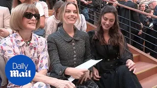 Margot Robbie joins Anna Wintour and Rachel Zoe at Chanel show