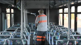 How Buses Are Cleaned