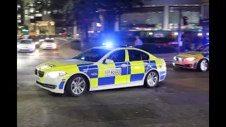 [Operation Venice] City of London Police & Metropolitan Police TRAFFIC units responding in CONVOY