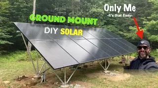 DIY Ground Mount Solar Panels-So Easy only need one person-Solar Wholesale - SnapNRack