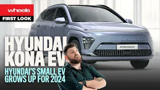 LITTLE EV gets BIGGER! 2024 Hyundai Kona Electric walkaround