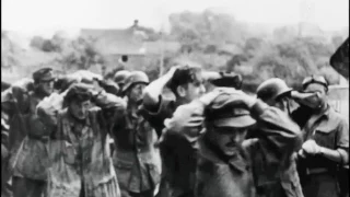 Prisoners pour from Falaise Pocket - Normandy 1944