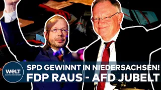 LANDTAGSWAHL: SPD siegt in Niedersachsen – Grüne legen zu, FDP verpasst Einzug - AfD jubelt