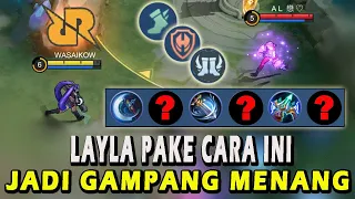 CARA MAIN LAYLA YANG BENAR❗BUILD EMBLEM DAN ITEM LAYLA TERSAKIT❗GAMEPLAY LAYLA-MOBILE LEGENDS #mlbb