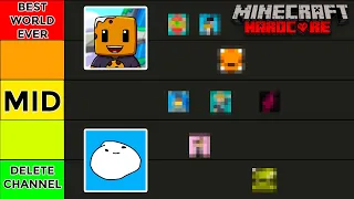 I RANKED Every Minecraft Hardcore YOUTUBER! (Tier List)