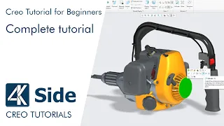 Creo Tutorial for Beginners | Complete tutorial | Creo Basics modeling | Introduction to Creo