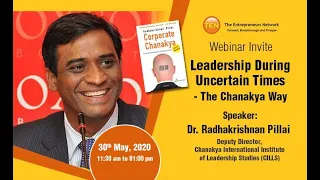 Leadership During Covid Times by Dr. Radhakrishnan Pillai