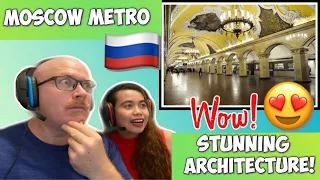 THE BEAUTIFUL MOSCOW METRO | REACTION! 🇷🇺