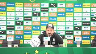 Andreas Wieland (Trainer LASK) - die Pressekonferenz nach dem Spiel gegen SK Rapid Wien