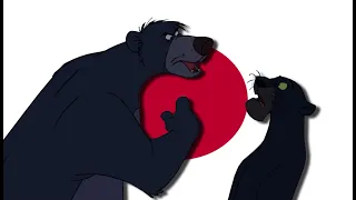 The Jungle Book - Baloo and Bagheera argue (Japanese 1994)