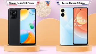 Xiaomi Redmi 10 Power Vs Tecno Camon 19 Neo - Full Comparison [Full Specifications]