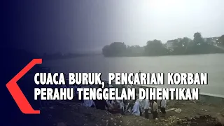 Pencarian Korban Perahu Tenggelam Terkendala Cuaca Buruk