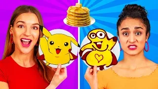 SANATSAL KREP KAPIŞMASI! 24 Saatte Krepten Nasıl Minionlar, Sünger Bob ve Emojiler yapılır!