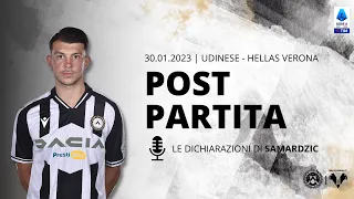 UDINESE - VERONA 1-1 I intervista SAMARDZIC post partita I 30 GENNAIO 2023