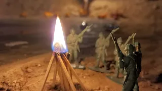 President Green Snake VS Grey Rats (plastic army men #stopmotion)President assassination attempt.