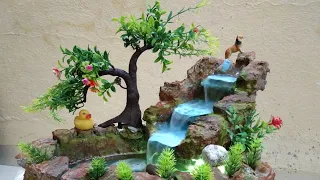 How to make amazing beautiful new waterfalls fountain