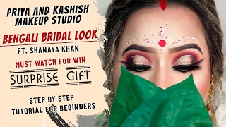 HOW TO DO BRIDAL MAKEUP WITH Advance Contouring Technique  | Easy Kolka Design | Shanaya Khan