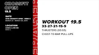 Mat Fraser's CrossFit Open Workout 19.5 | FRASER FILES